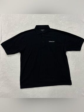 Oracle Black Short Sleeve Polo Shirt Men’s Size XL
